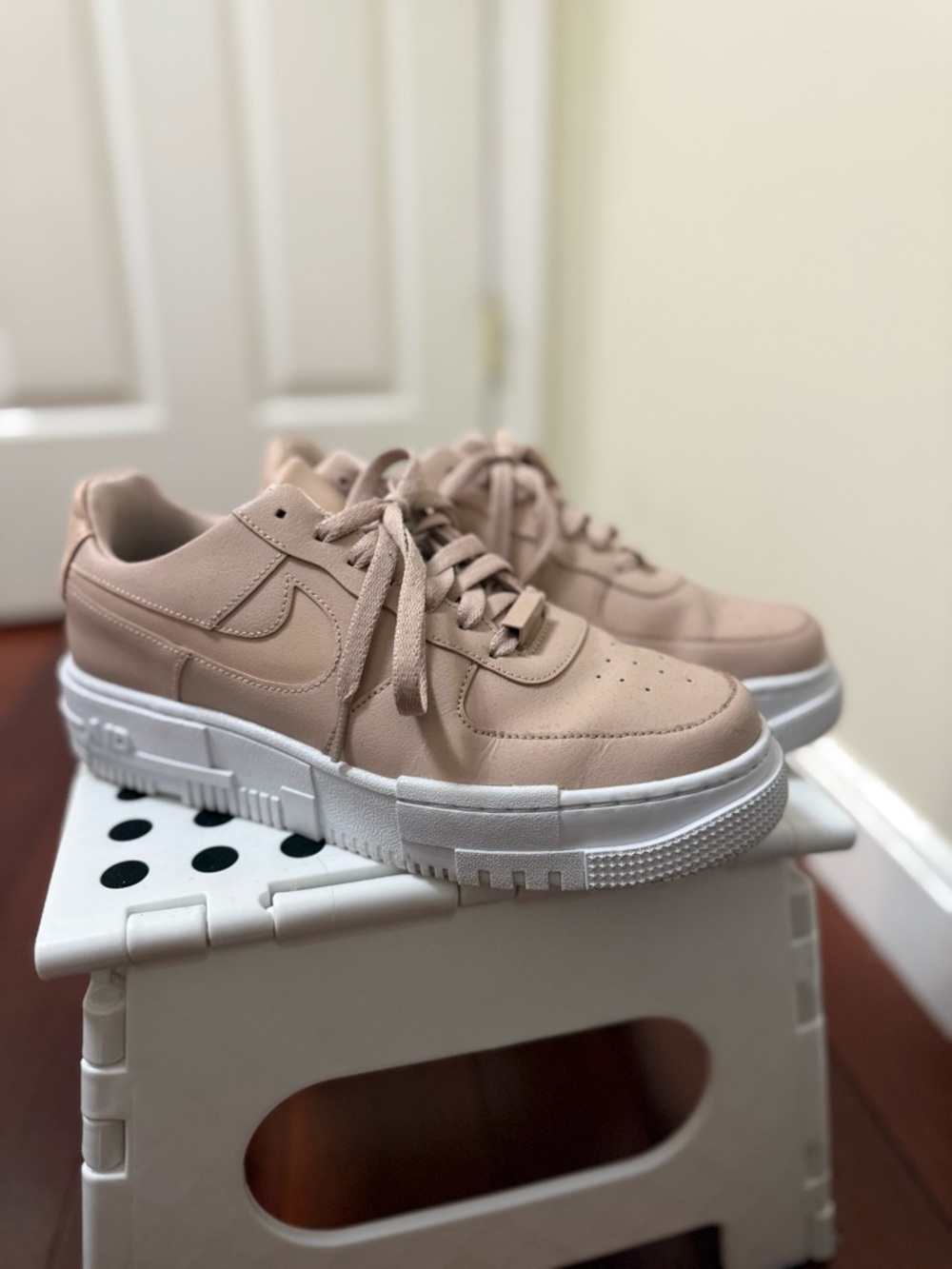 Light Pink Nike Air Force 1s